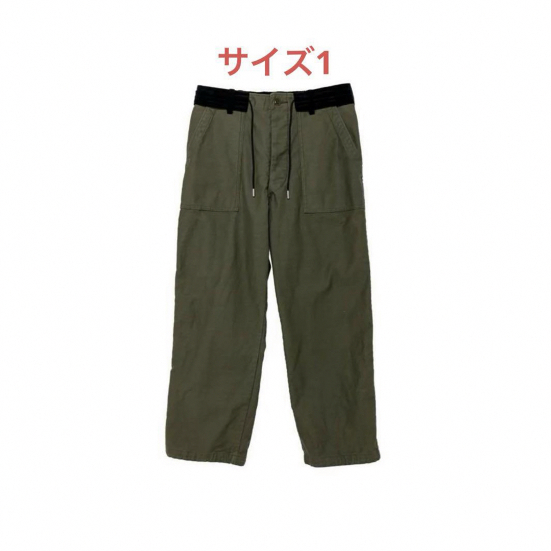 sacai(サカイ)のsacai×WTAPS-MILL TROUSER 02 Pants カーキ メンズのパンツ(ワークパンツ/カーゴパンツ)の商品写真