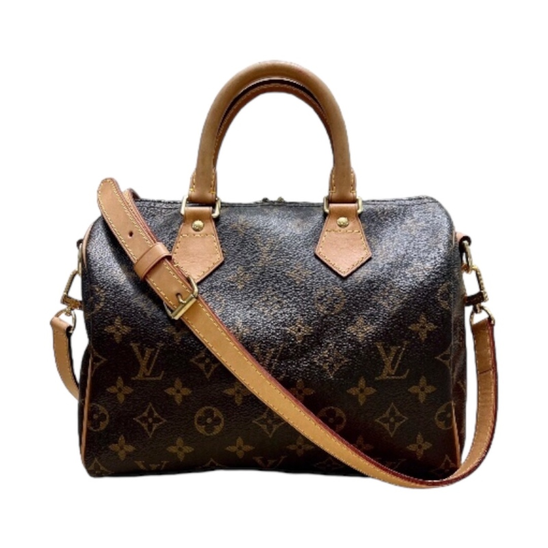 ルイ・ヴィトン LOUIS VUITTON スピーディーバンドリエール25 M40391 ブラウン モノグラキャンパス レディース ハンドバッグファスナー内側