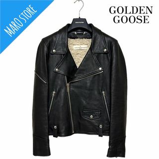 ゴールデングース(GOLDEN GOOSE)の【美品】ゴールデングース ダブル ライダース レザージャケット ライナー付き(ライダースジャケット)