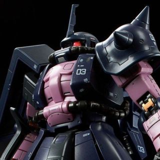 リアルグレード(Real Grade（BANDAI）)の未組立 RG 高機動型ザクII 黒い三連星専用ザクII バンダイ ガンプラ(プラモデル)