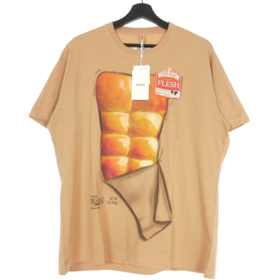 ダブレット doublet 23SS ブレッドプリントTシャツ S ブラウン 茶 メンズのトップス(Tシャツ/カットソー(半袖/袖なし))の商品写真