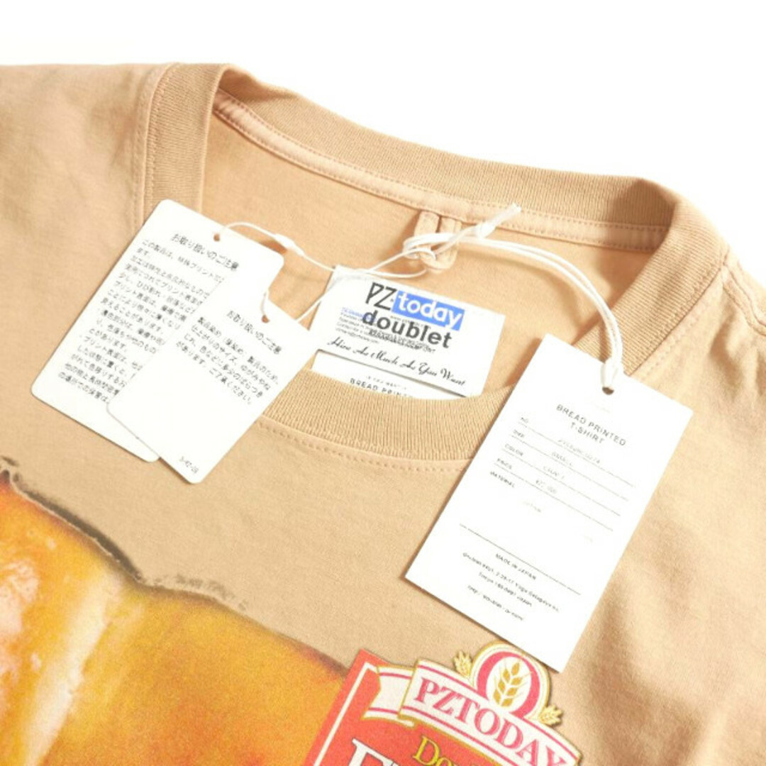 ダブレット doublet 23SS ブレッドプリントTシャツ S ブラウン 茶 メンズのトップス(Tシャツ/カットソー(半袖/袖なし))の商品写真