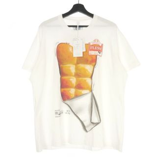 ダブレット doublet 23SS ブレッドプリントTシャツ S ホワイト 白(Tシャツ/カットソー(七分/長袖))