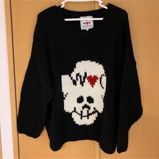 ダブルシー(wc)のWCダブルシー ニット セーター 中古 スカル ガイコツ(ニット/セーター)