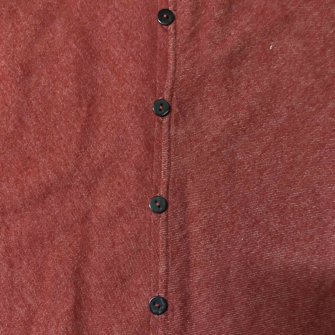 Jurgen Lehl(ヨーガンレール)のヨーガンレール　コットンネルブラウス　綿100% 天然素材　シャツ　紅　L レディースのトップス(シャツ/ブラウス(長袖/七分))の商品写真