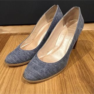 ダイアナ(DIANA)のDIANA ダイアナ　ヒール　パンプス　23.5㎝　デニム生地　美品　 .(ハイヒール/パンプス)