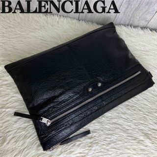 バレンシアガ(Balenciaga)の人気♡A4可♡極美品♡BALENCIAGA バレンシアガ レザー クラッチバッグ(セカンドバッグ/クラッチバッグ)