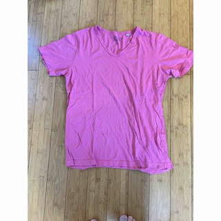 エストネーション(ESTNATION)のESTNATION Pink VネックTシャツ(Tシャツ/カットソー(半袖/袖なし))