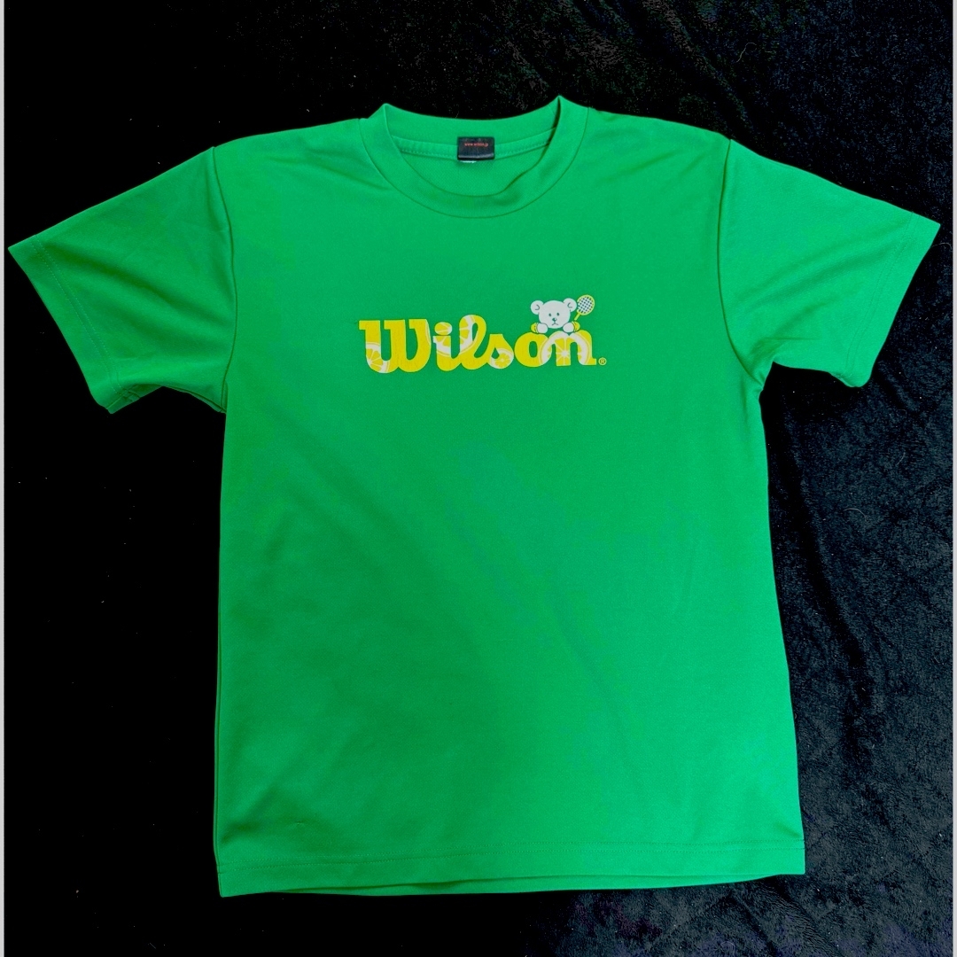 wilson(ウィルソン)のウィルソン wilson ABC記念 Tシャツ Sサイズ グリーン スポーツ/アウトドアのスポーツ/アウトドア その他(バドミントン)の商品写真
