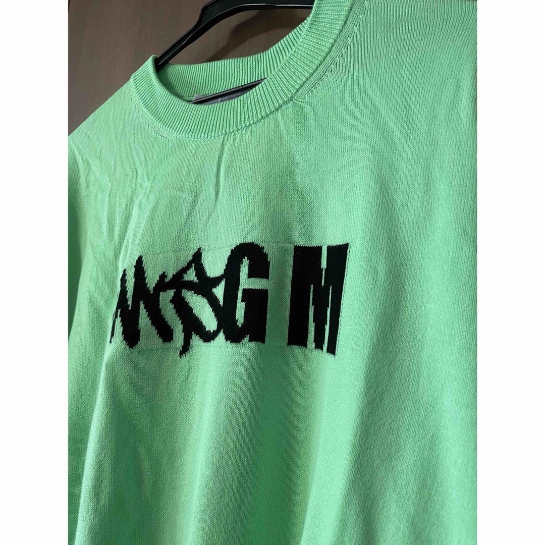 MSGM(エムエスジイエム)の新品未使用タグ付き　MSGM ロゴニット メンズのトップス(ニット/セーター)の商品写真