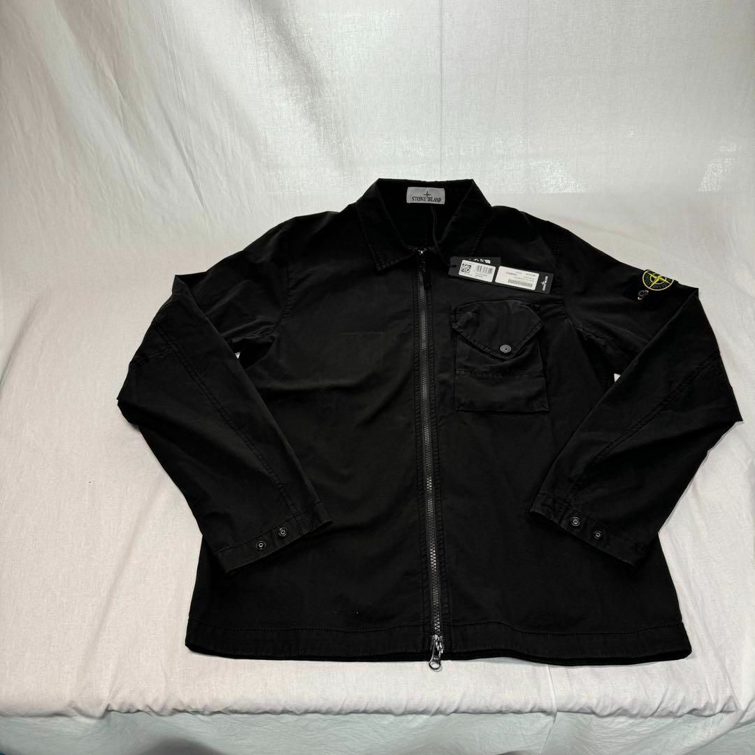 STONE ISLAND(ストーンアイランド)のストーンアイランド オーバーシャツ ジャケット ブラック Mサイズ メンズのトップス(シャツ)の商品写真