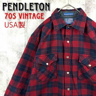 PENDLETON - SALE/// 70年代 USA製 PENDLETON ペンドルトン ウール 