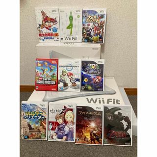 ウィー(Wii)のwii フルセット　リモコン2個付き(家庭用ゲーム機本体)