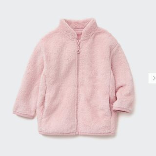 ユニクロ(UNIQLO)のUNIQLO ファーリー フリース ジャケット 90 女の子(ジャケット/上着)