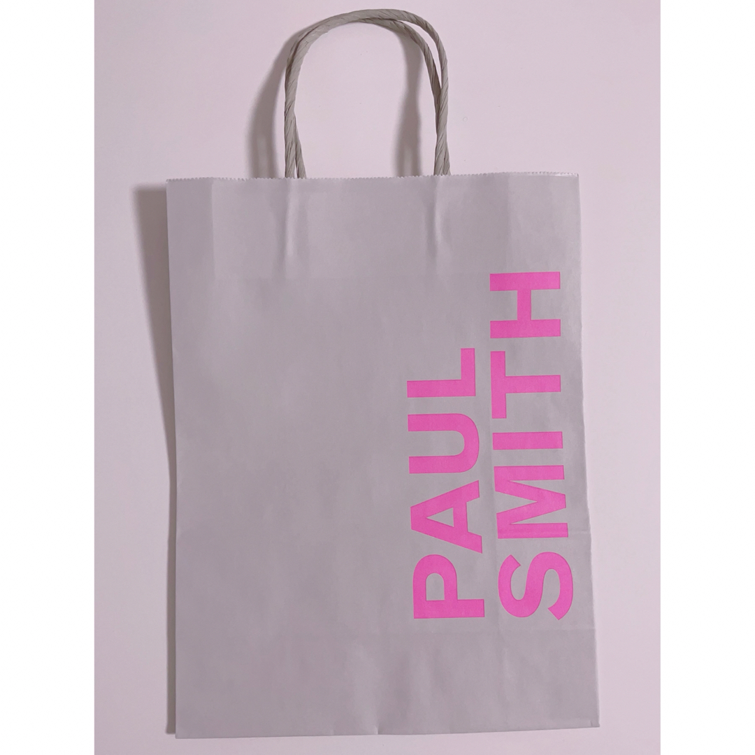 Paul Smith(ポールスミス)のPaul Smith 紙袋 ショッパー グレー ピンク エメラルドグリーン  レディースのバッグ(ショップ袋)の商品写真