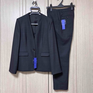 アオキ(AOKI)の新品アオキ⭐️JUNKO SHIMAD グレンチェック ノーカラースーツ(スーツ)