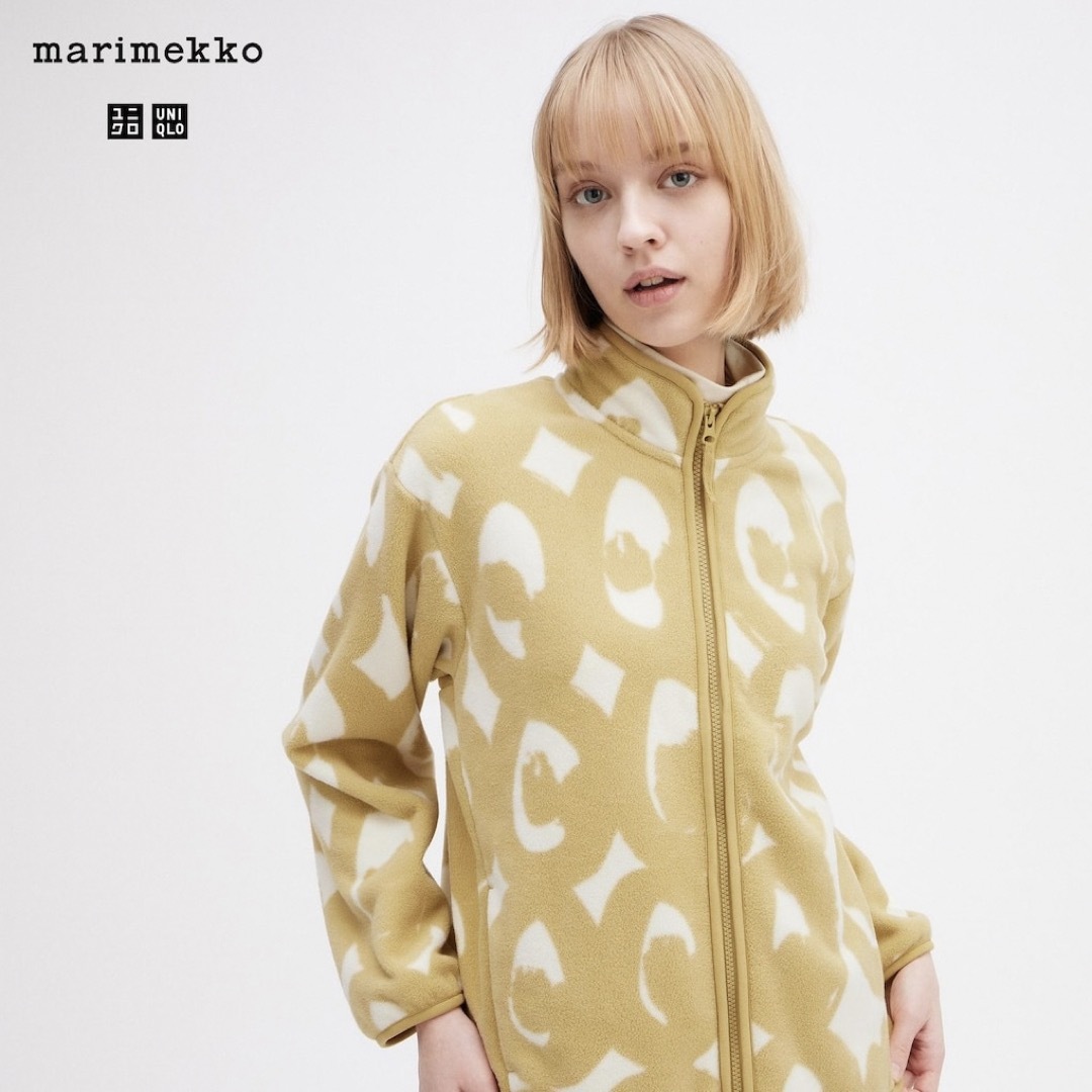 marimekko(マリメッコ)のmarimekko×UNIQLO フリースフルジップジャケット *size:M* レディースのジャケット/アウター(その他)の商品写真