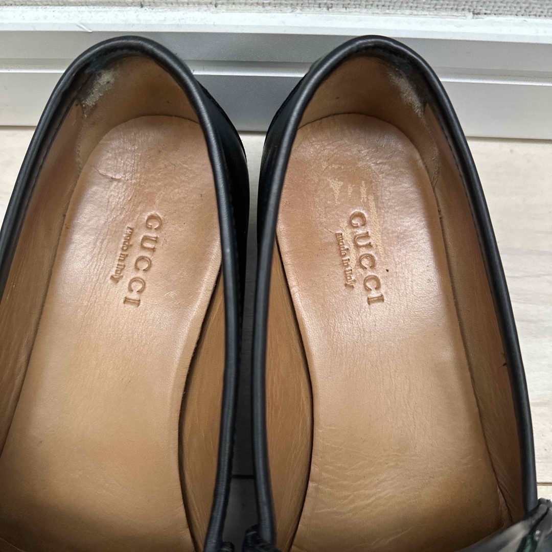 Gucci(グッチ)のGucci グッチ ウェブ付ホースビット ウィメンズ ローファー レディースの靴/シューズ(ローファー/革靴)の商品写真