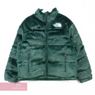 シュプリーム(Supreme)のSupreme×THE NORTH FACE 2020AW Faux Fur Nuptse Jacket シュプリーム×ノースフェイス フェイクファーヌプシジャケット ダウンブルゾン グリーン サイズS【240112】【新古品】【me04】(その他)