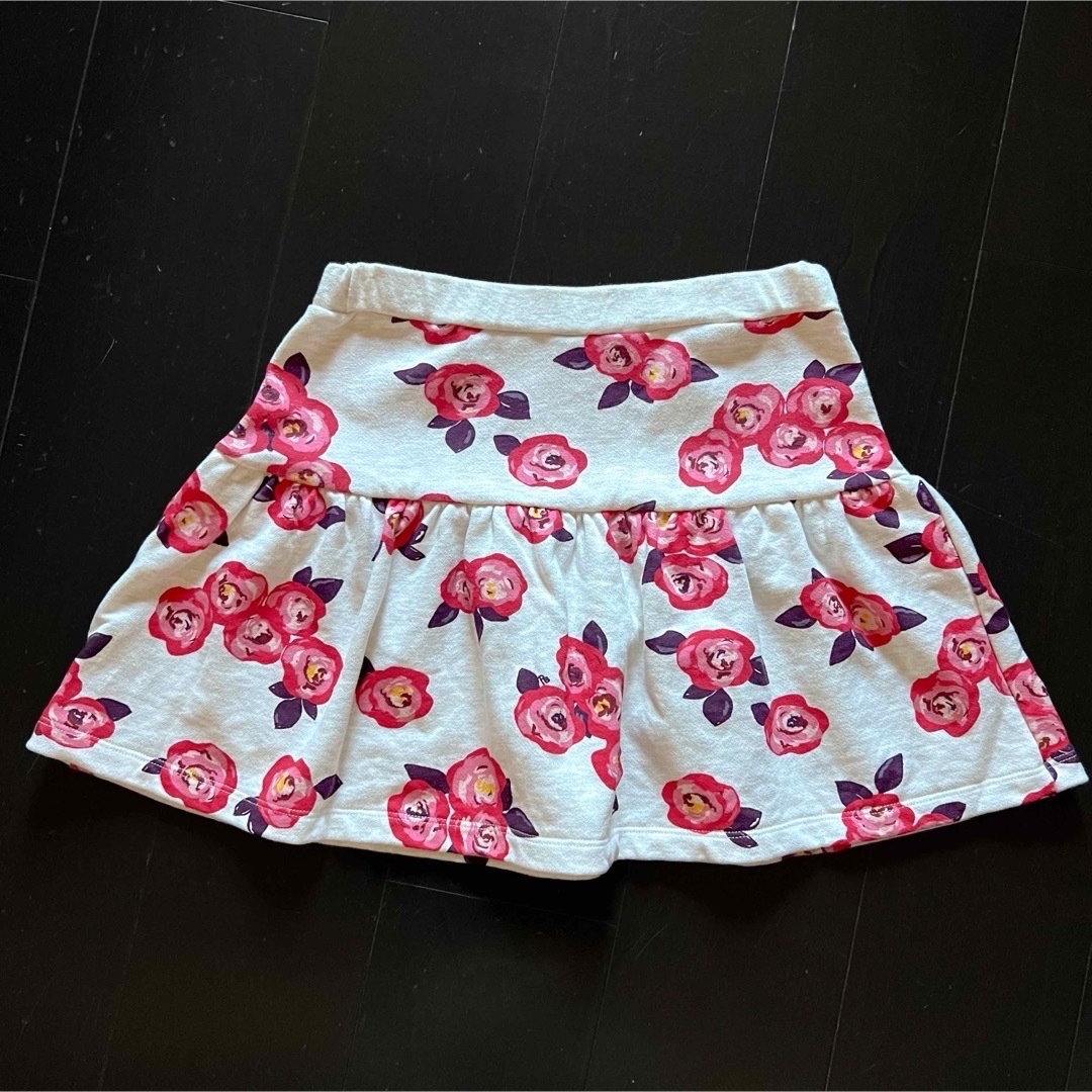 PETIT BATEAU(プチバトー)のプチバトー【1回着用】152cm 花柄コットンスカート キッズ/ベビー/マタニティのキッズ服女の子用(90cm~)(スカート)の商品写真