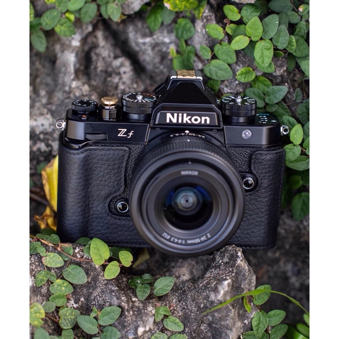 新品 本革カメラケース nikon zf ZF用 ブラックの通販 by 新品 本革カメラケース nikon zf ZF用 ブラックの通販 by