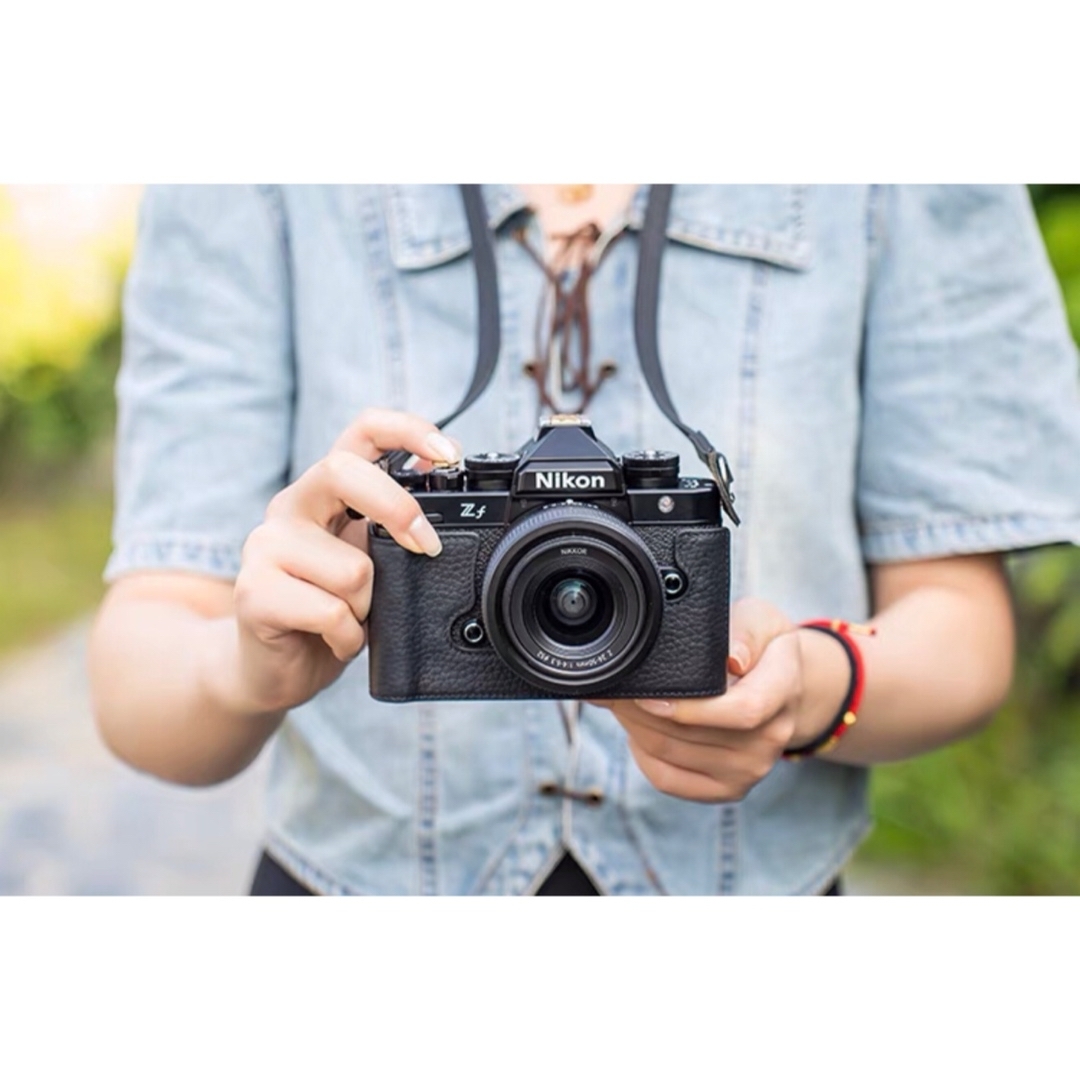 新品 本革カメラケース nikon zf ZF用 ブラックの通販 by 新品 本革カメラケース nikon zf ZF用 ブラックの通販 by