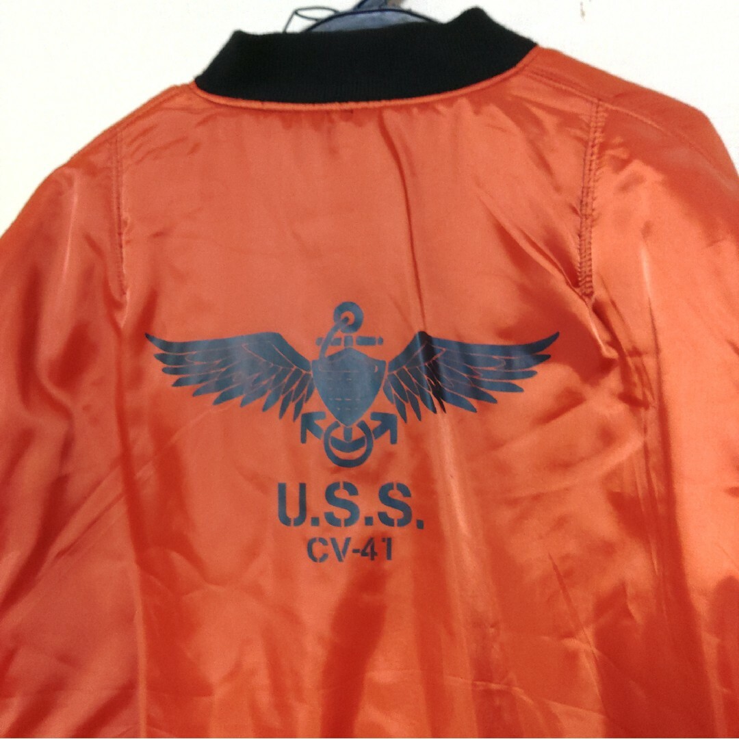 AVIREX(アヴィレックス)のアヴィレックス MA-1『U.S.S VBF-151』マスコットバード刺繍 3L メンズのジャケット/アウター(フライトジャケット)の商品写真