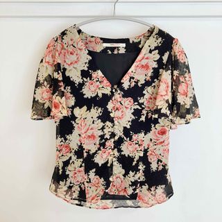 スナイデル(SNIDEL)のsnidel ＊ classical flower chiffon blouse(シャツ/ブラウス(半袖/袖なし))