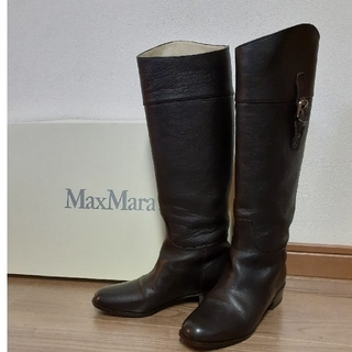 【新品未使用】Max Mara ブーツ ロングブーツ クロコダイル柄