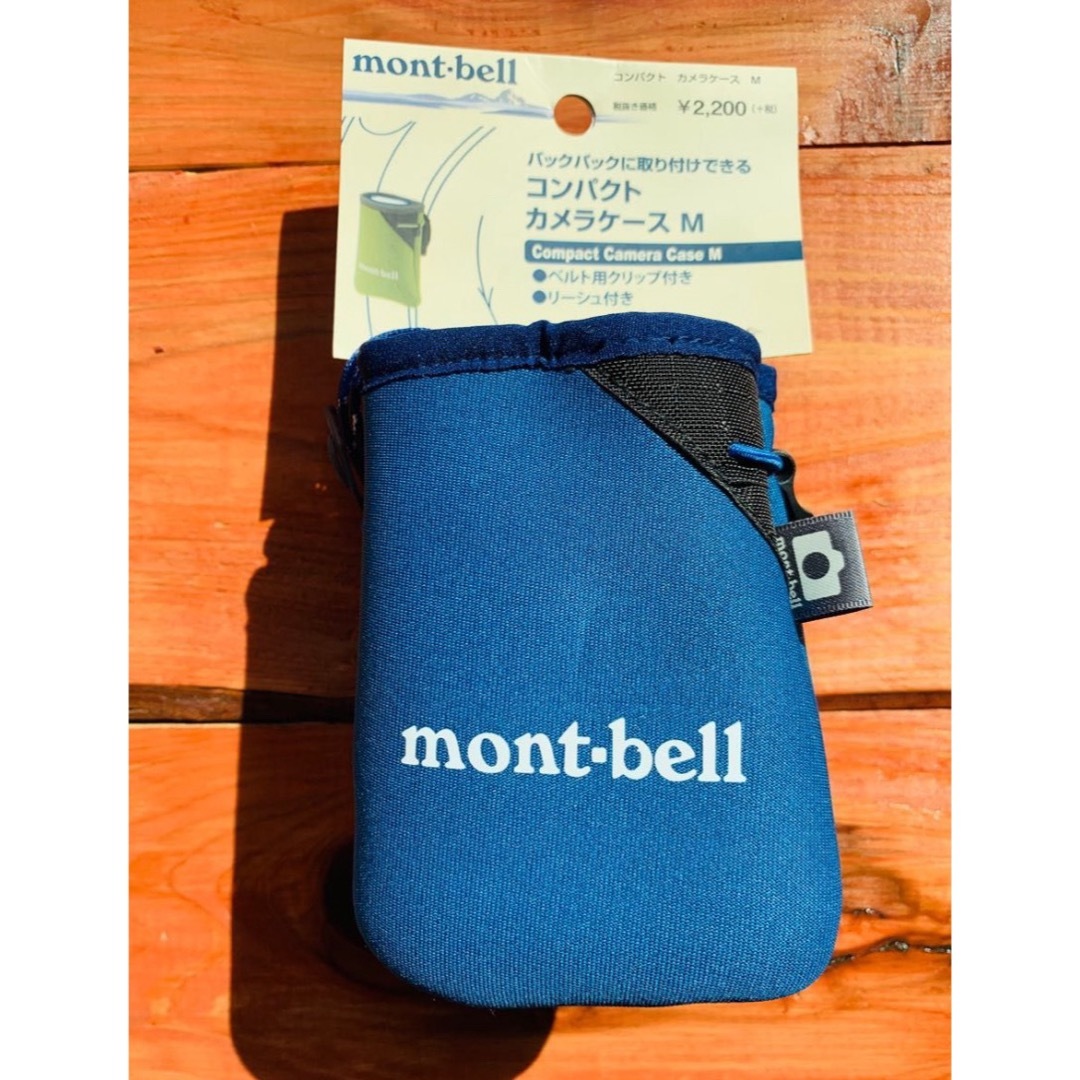 mont bell(モンベル)の【新品未使用】モンベル コンパクト カメラケース　M ブルー タグ付き ポーチ スポーツ/アウトドアのアウトドア(登山用品)の商品写真
