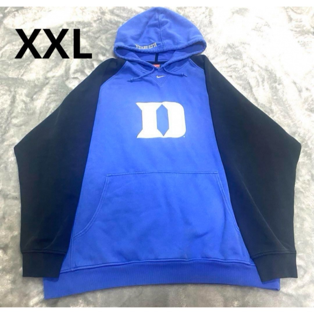 NIKE 90s DUKE大学 ブルーデビルス パーカー XXLヴィンテージ