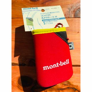 モンベル(mont bell)の新品未使用】モンベル コンパクト カメラケース　M レッドタグ付き ポーチ(登山用品)