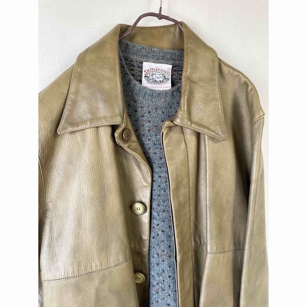 A.P.C - A.P.C. レザーステンカラーコート90s Vintage の通販 by A.P.C - A.P.C. レザーステンカラーコート90s Vintage の通販 by