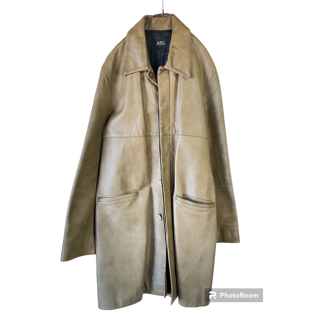 A.P.C - A.P.C. レザーステンカラーコート90s Vintage の通販 by A.P.C - A.P.C. レザーステンカラーコート90s Vintage の通販 by