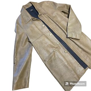 アーペーセー(A.P.C)の A.P.C. レザーステンカラーコート90s Vintage (レザージャケット)