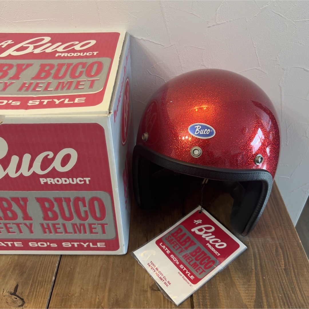 自動車/バイク【最終値下】 ブコbuco レッドメタルフレーク60’sSTYLE 未使用品