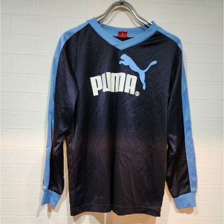 プーマ(PUMA)のPUMA  ロンT ブラック プリント 長袖 Tシャツ  プーマ 150㎝(Tシャツ/カットソー)