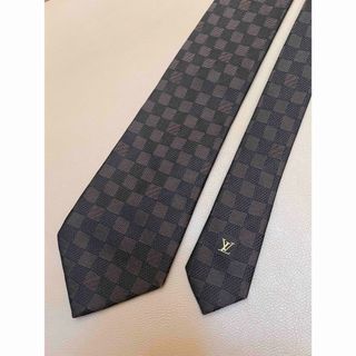 ルイヴィトン(LOUIS VUITTON)の【週末セール中♪】ルイヴィトン　ダミエ　ネクタイ　ブラウン(ネクタイ)