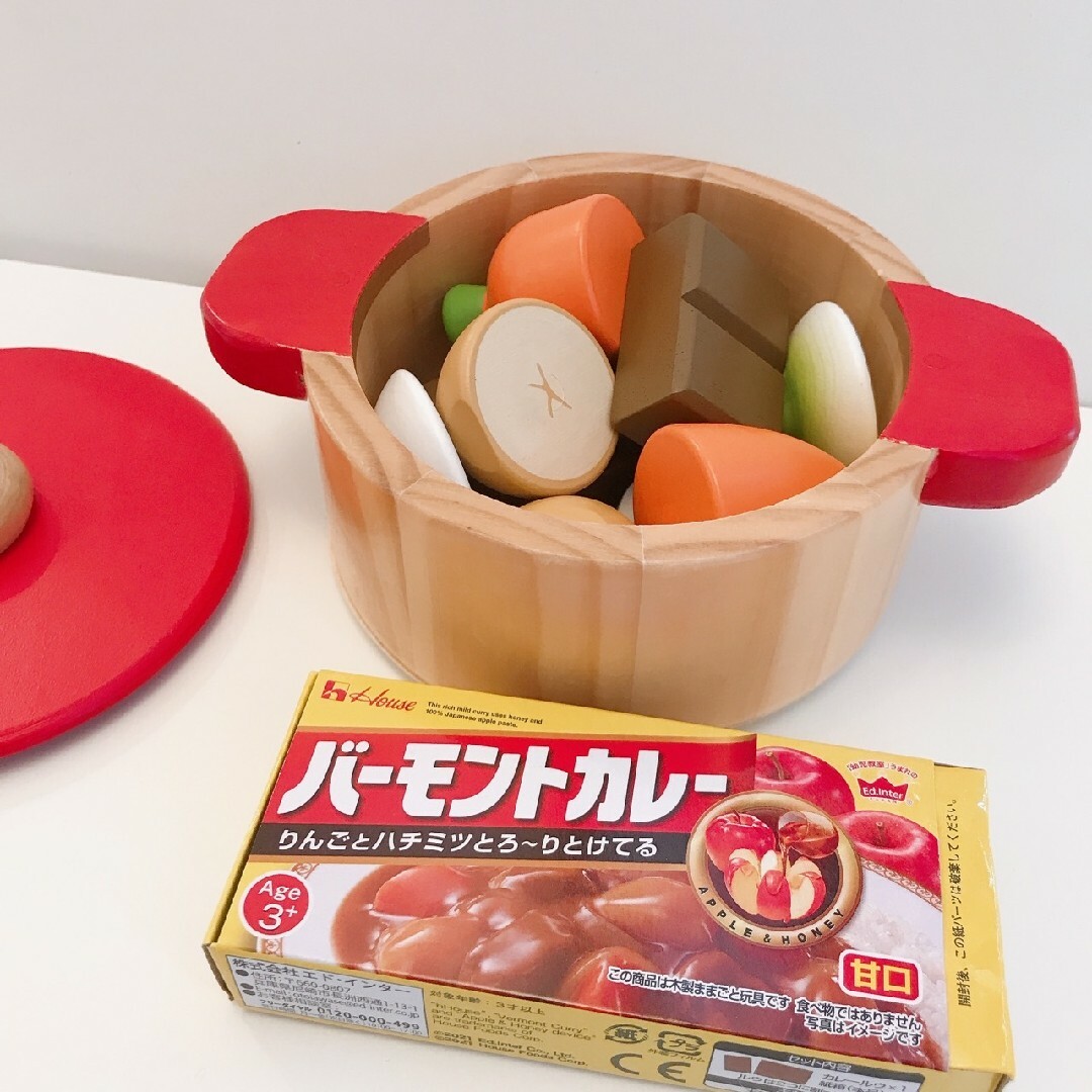 エド・インター　ハウスバーモントカレールー　木のおままごと　木のおもちゃ キッズ/ベビー/マタニティのおもちゃ(その他)の商品写真