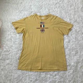 カールヘルム(Karl Helmut)のKARLHELMUT カールヘルム　ユニオンフラッグ　Tシャツ　イエロー(Tシャツ/カットソー(半袖/袖なし))