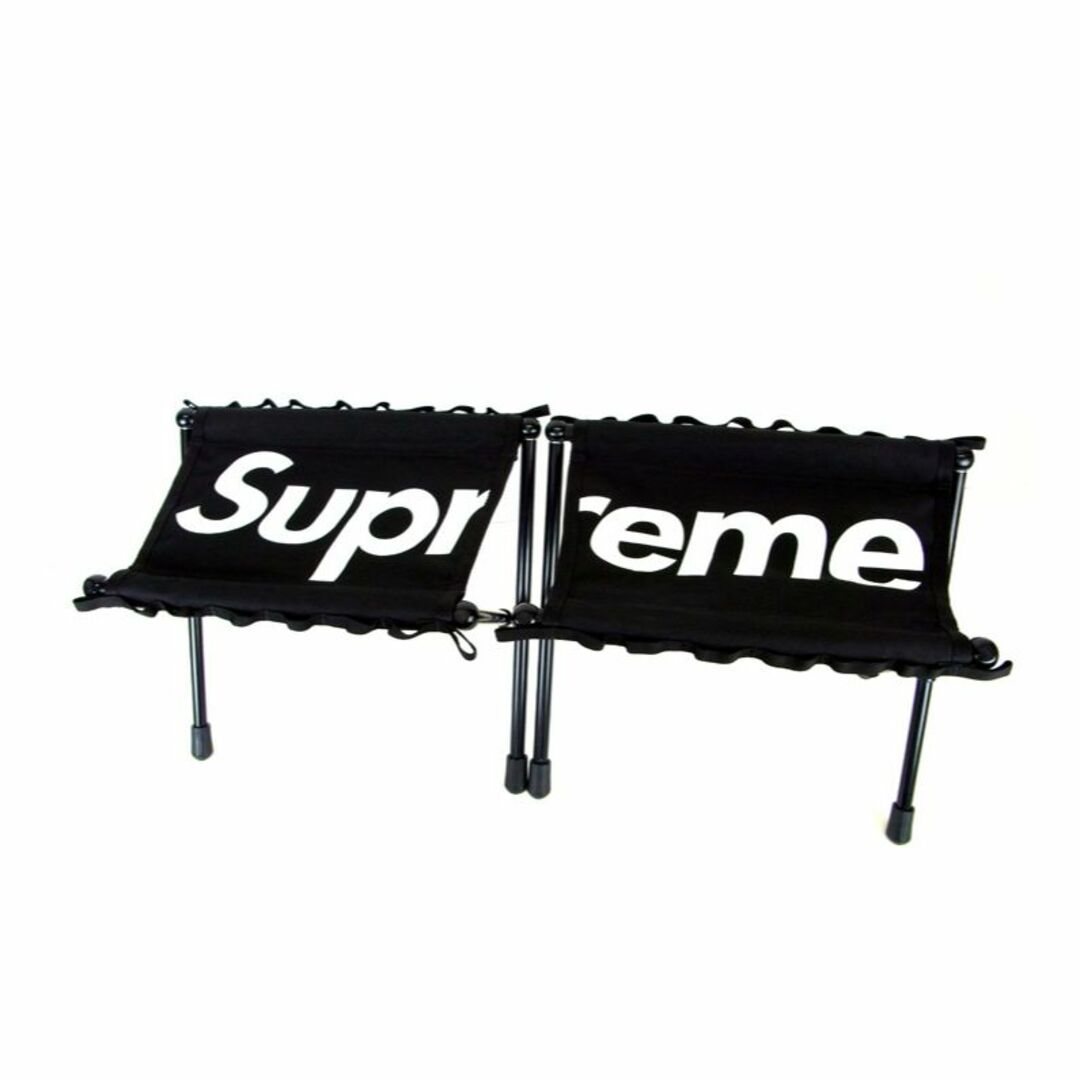 シュプリーム Supreme × ヘリノックス HELINOX ■ 23AW 【 TACTICAL FIELD STOOL BLACK 】 タクティカル フィールド 2脚セット スツール 折りたたみ チェア ブラック　s2459-採寸縦