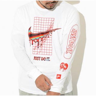 ナイキ(NIKE)の NIKE 長袖 Tシャツ DR8075-100  サイズ L(Tシャツ/カットソー(七分/長袖))