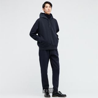 ユニクロ(UNIQLO)のUNIQLO +J ドライスウェットハーフジップ パーカ(パーカー)