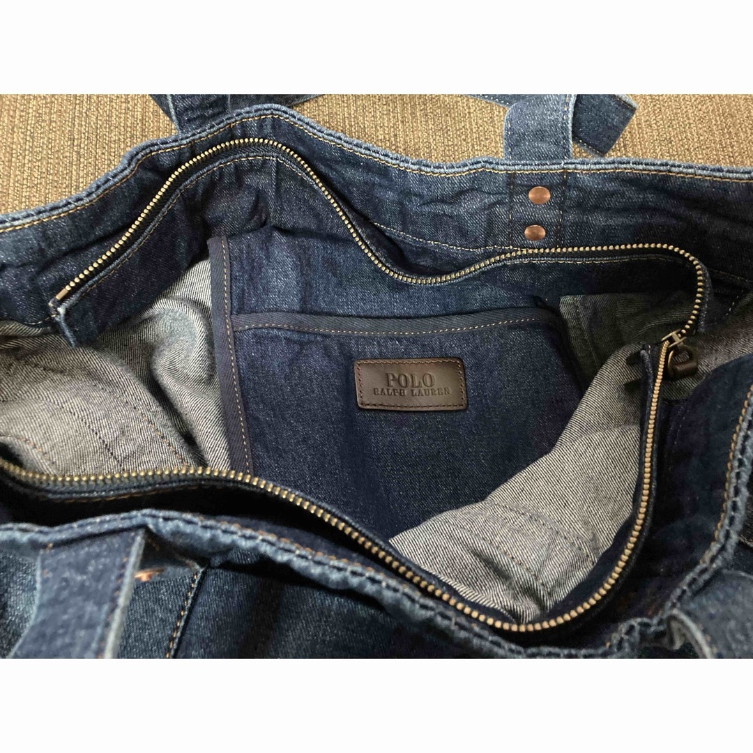 POLO RALPH LAUREN(ポロラルフローレン)の【新品タグ付】ラルフローレンのデニムトート メンズのバッグ(トートバッグ)の商品写真