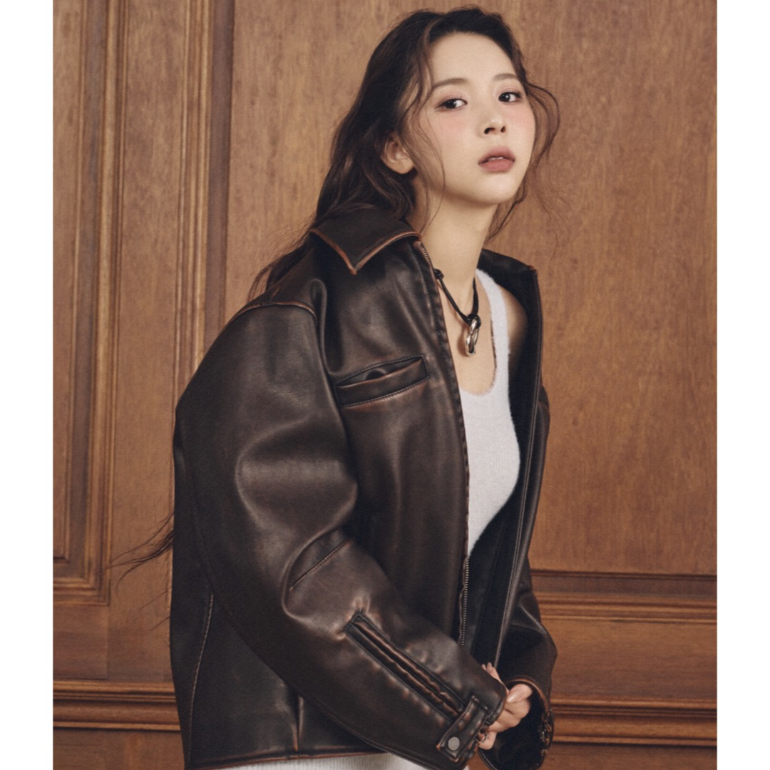 SLY - MICHIXSLY F/LEATHER ジャケット♡ブラウンの通販 by n&k SLY - MICHIXSLY F/LEATHER ジャケット♡ブラウンの通販 by n&k