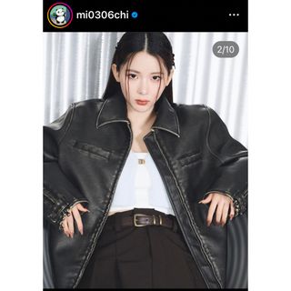 SLY - MICHIXSLY F/LEATHER ジャケット♡ブラックの通販 by n&k SLY - MICHIXSLY F/LEATHER ジャケット♡ブラックの通販 by n&k