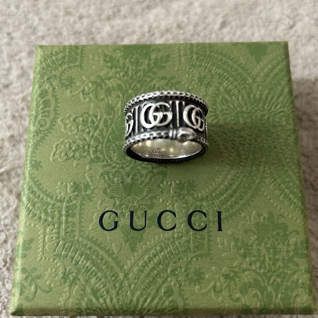 Gucci(グッチ)のGUCCI　グッチガーデン　シルバースネークリング メンズのアクセサリー(リング(指輪))の商品写真