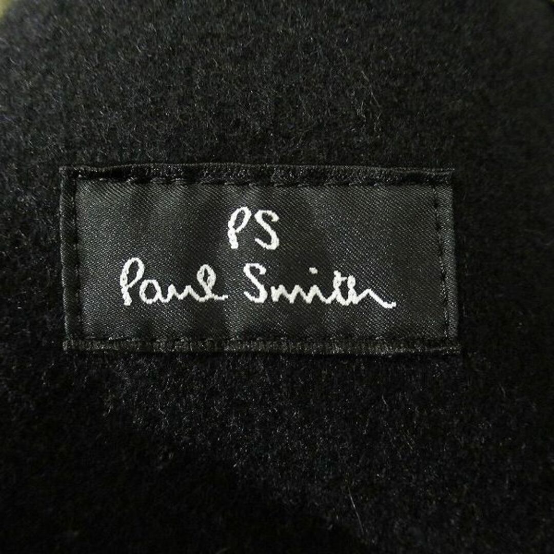 Paul Smith(ポールスミス)のポールスミス ラムウール カシミヤ 混紡 木製 トグル ダッフル コート 黒 S メンズのジャケット/アウター(ダッフルコート)の商品写真