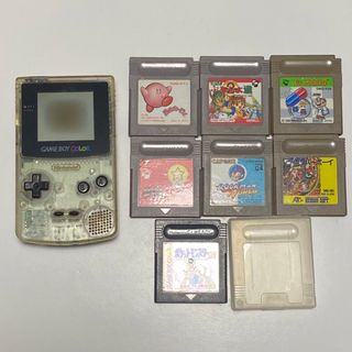 ゲームボーイ(ゲームボーイ)の【ジャンク品】ゲームボーイカラー　カセット付き(携帯用ゲーム機本体)