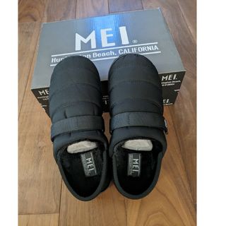 メイ(MEI)の新品・未使用 MEI モックシューズ Мサイズ ブラック(スリッポン/モカシン)